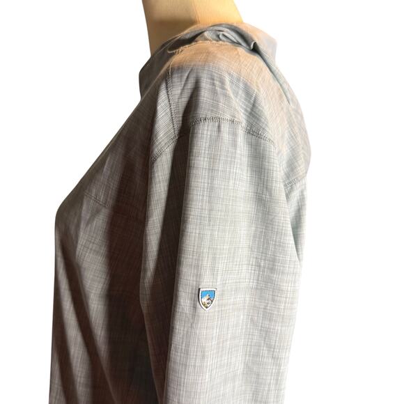 KUHL Persuadr Anorak Hoodie, Aqua Haze, Men's Size Small - Picture 6 of 10